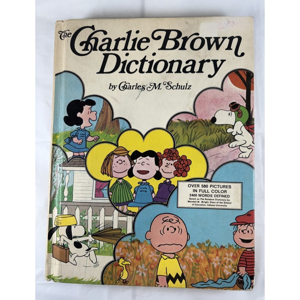 The Charlie Brown Dictionary Hardback Book Charles M Schulz Peanuts Vintage 1973